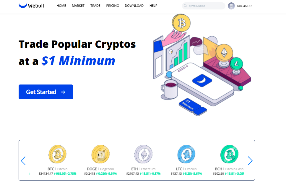 how to transfer crypto from webull